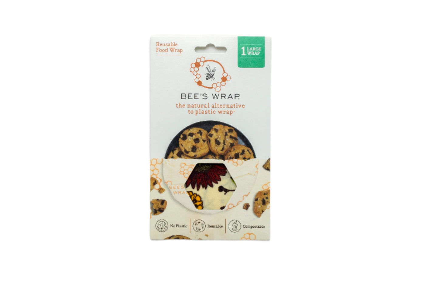 Vegan wrap in the package