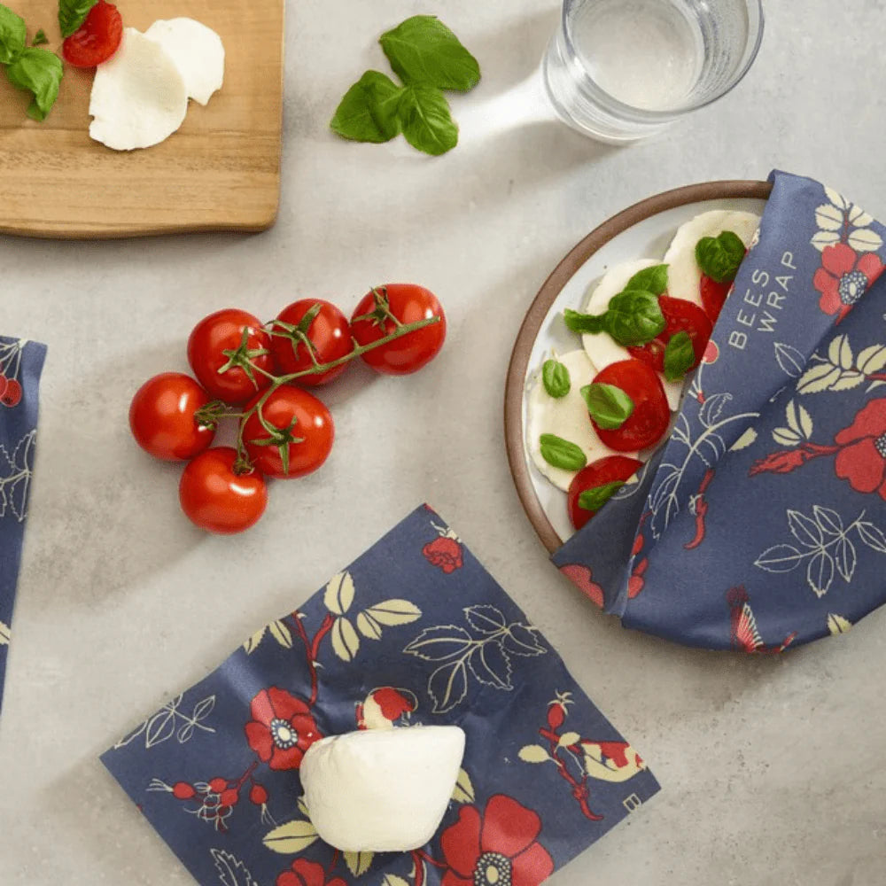 Roll Bee's Wrap Botanical Blue 