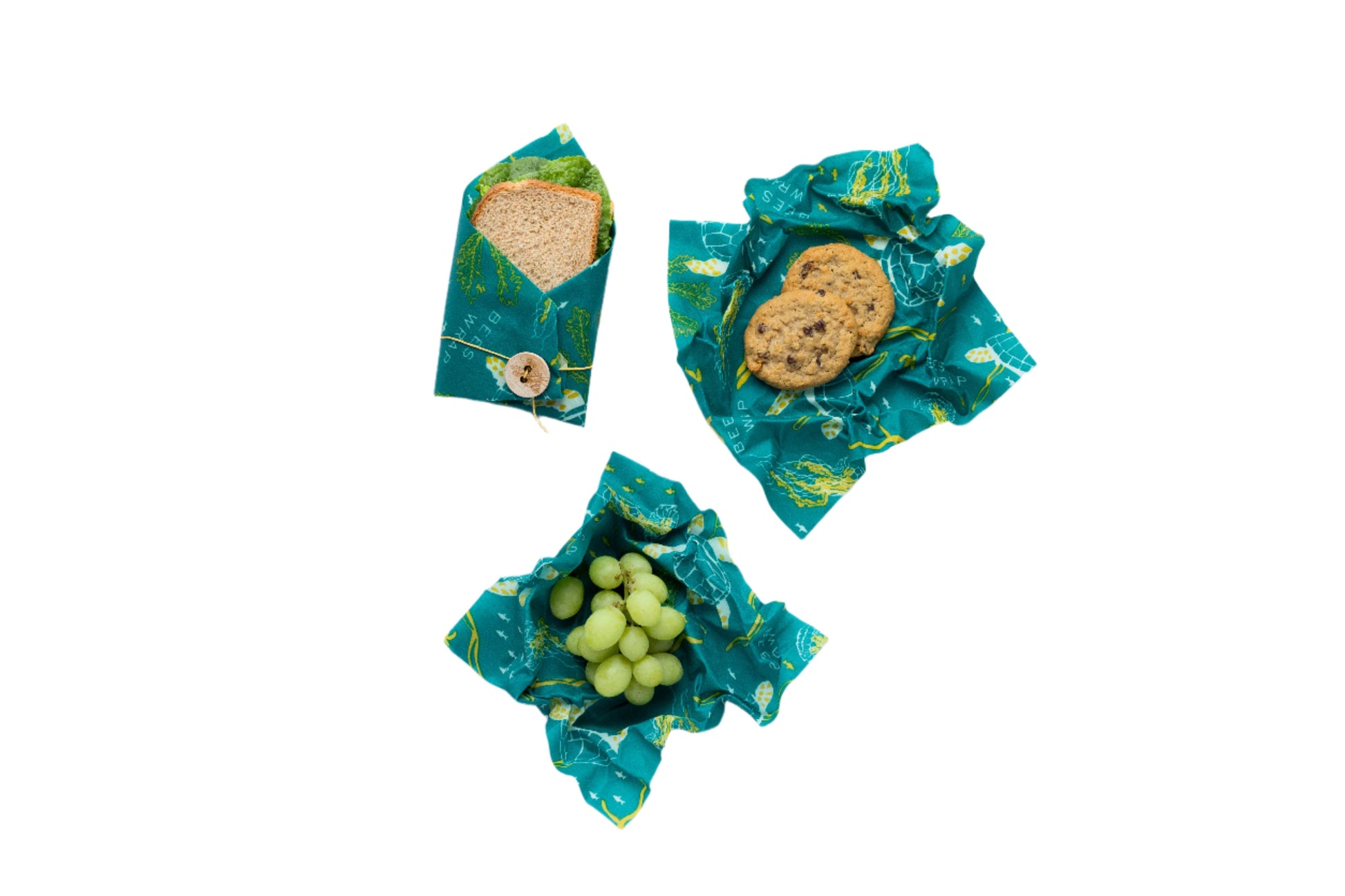 Ocean lunch pack wrapping food